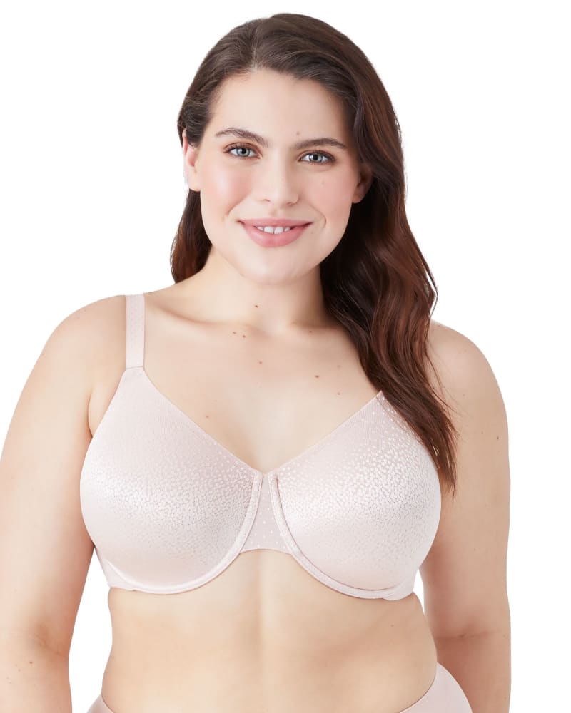 Front of a model wearing a size 40G Back Appeal® Underwire Bra in Rose Dust by Wacoal. | dia_product_style_image_id:304200